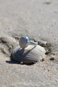 Adjustable Fossil Coral Detailed Ring