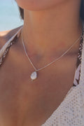 Operculum Shell Tear Drop Necklace